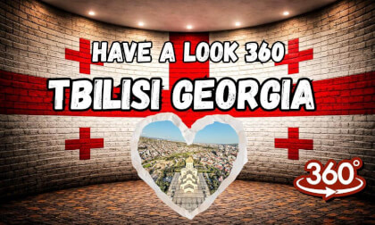 Have a Look 360: Holy Trinity Cathedral → Courtyard → Tbilisi Views