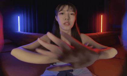 VR ASMR - Whispering and blowing helps you fall asleep ( Use headphones for better experience )