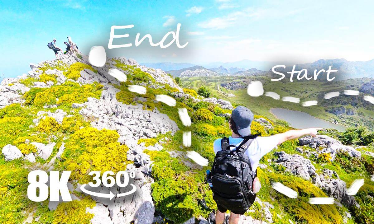 Relaxing Hike in 360 Virtual Reality With Friends | 8K VR