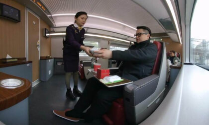 Shanghai - Anting North, China High-Speed Rail Business Class.