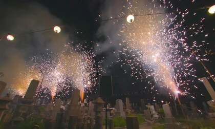 (VR180･3D) 2026.04.18 正覚院窪寺観音春まつり 仕掛け花火