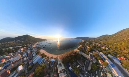 Koh Tao Bay, Thailand at Sun Set (short) 360