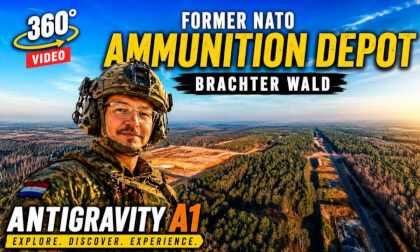 Antigravity A1 uncovers a forgotten NATO depot in 360°