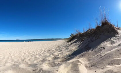Lake Michigan Beach in The United States of America