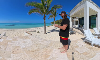 Drone Takeoff Video in Bimini Bahamas.
