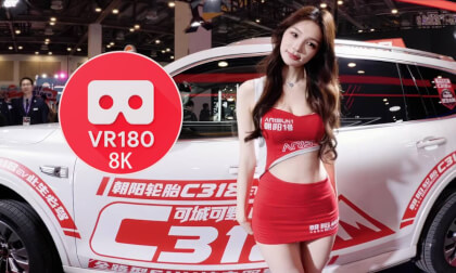 Auto Show Snapshot・A Touch of Red in the Light