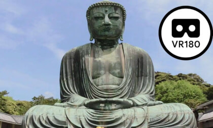 The Great Buddha of Kamakura: A Massive Up-Close View: G.T.A.Japan【VR180/3D】