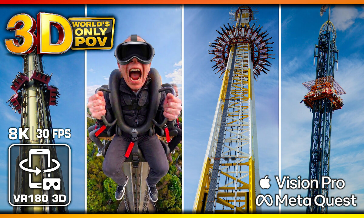 DON'T LOOK DOWN 3D! 😱 Vertical Fear: 3 VR Freefall Towers 🟥 Ultimate 8K VR180 Spatial HDR Experience