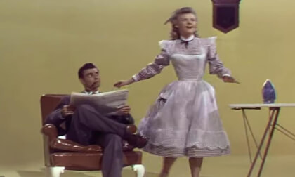 Vera-Ellen Dances as Miss Turnstile from Movie "On the Town" (1949)
