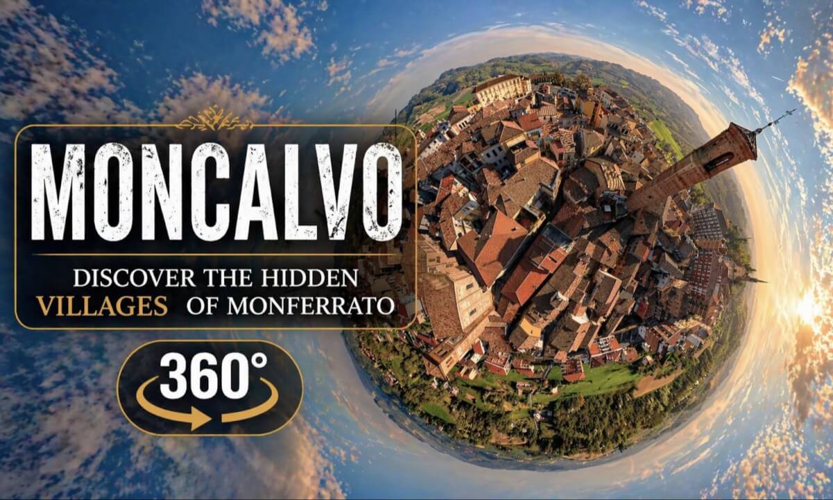 Moncalvo, Italy 🇮🇹 | Immersive 360° Village Experience | Monferrato