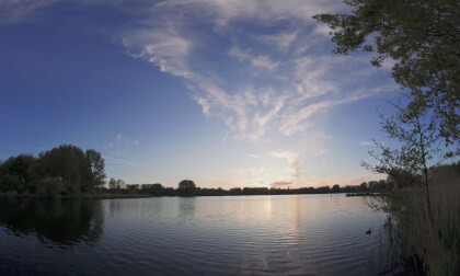 Sunset at the Lake in Spring
