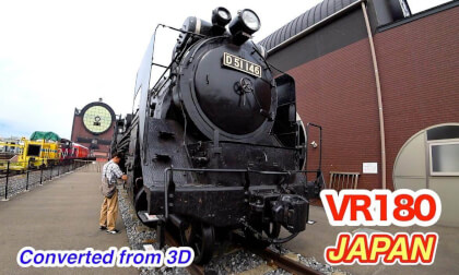 Steam Train D51 in Japan – Driver’s Cabin VR180 (Converted from 3D)