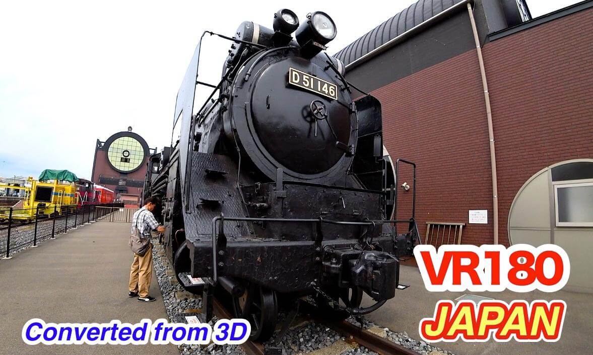 Steam Train D51 in Japan – Driver’s Cabin VR180 (Converted from 3D)