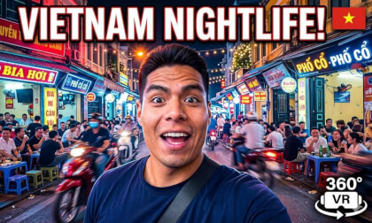 Crazy Vietnam Nightlife 360° | Hanoi Old Quarter & Beer Street