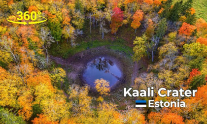 Kaali Crater Estonia 360° Drone Tour – Unique Meteor Impact Site in 4K VR