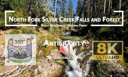 North Fork Silver Creek | Falls and Forest | Antigravity A1 Invisible Drone