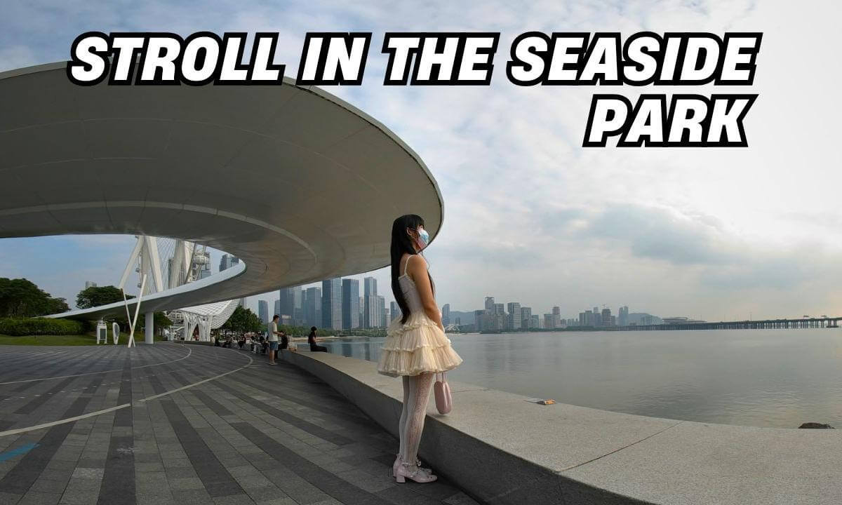 Stroll in the seaside park|Relaxing
