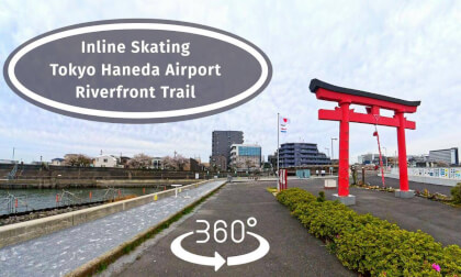 Inline Skating Tokyo Haneda's Hidden Riverfront Paradise (#360 VR)