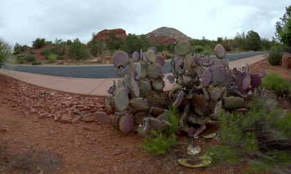 Sedona Arizona Cloudy Relaxing Day Thunder Mountain 180 VR 3D 8k
