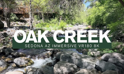 Oak Creek Sedona AZ 180 VR 3D 8k Tranquil Moments Near The Water