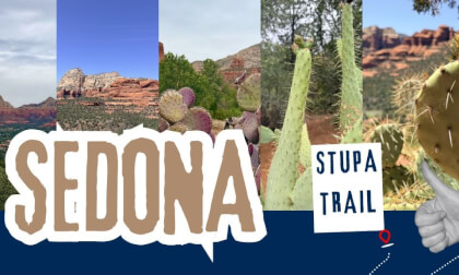 A hike to the Sedona Arizona Stupa  in 3D VR 180 8k Immersive