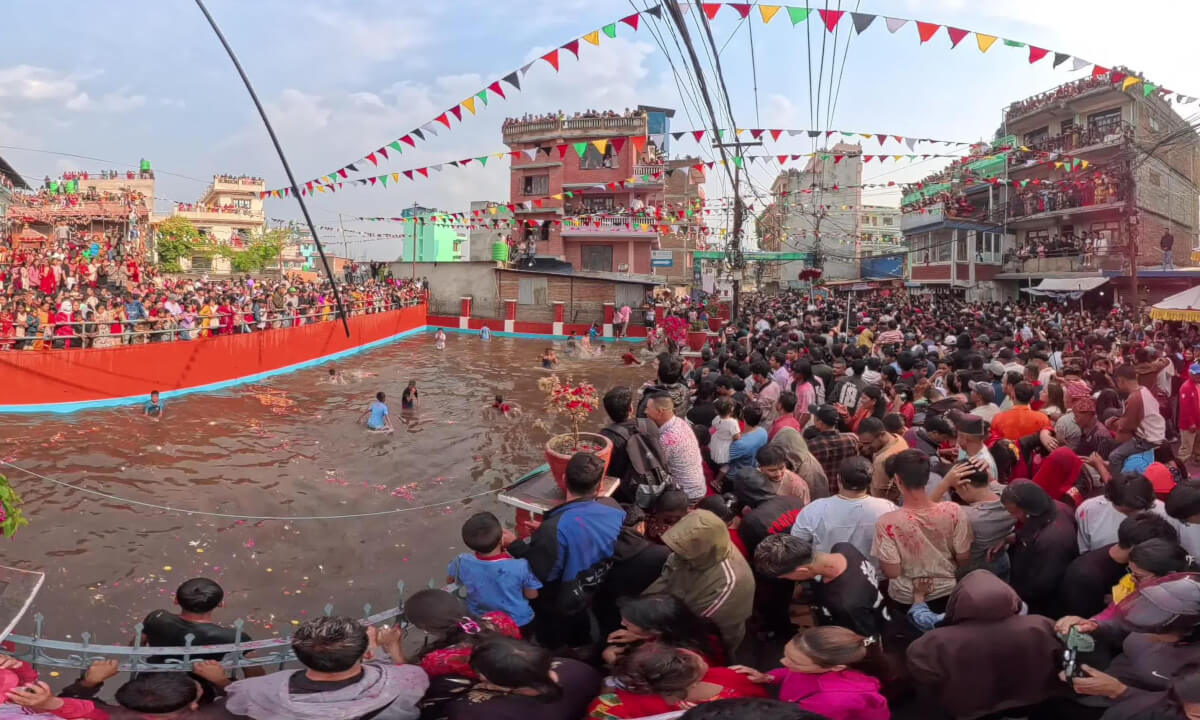 8K 360° VR POV – Tokha Biska Jatra 2083 | Kathmandu, Nepal | Inside the Crowd Experience Part 2