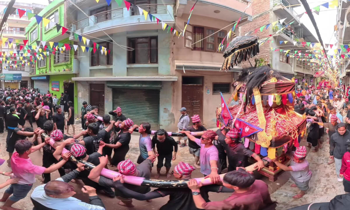 8K 360° VR POV – Tokha Biska Jatra 2083 | Kathmandu, Nepal | Inside the Crowd Experience Part 6