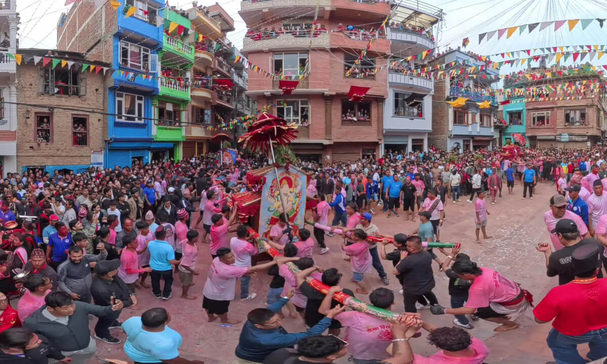 8K 360° VR POV – Tokha Biska Jatra 2083 | Kathmandu, Nepal | Inside the Crowd Experience Part 9