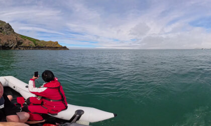 Up Close with Puffins: 360° Dinghy Trip to Skomer Island (VR Experience)