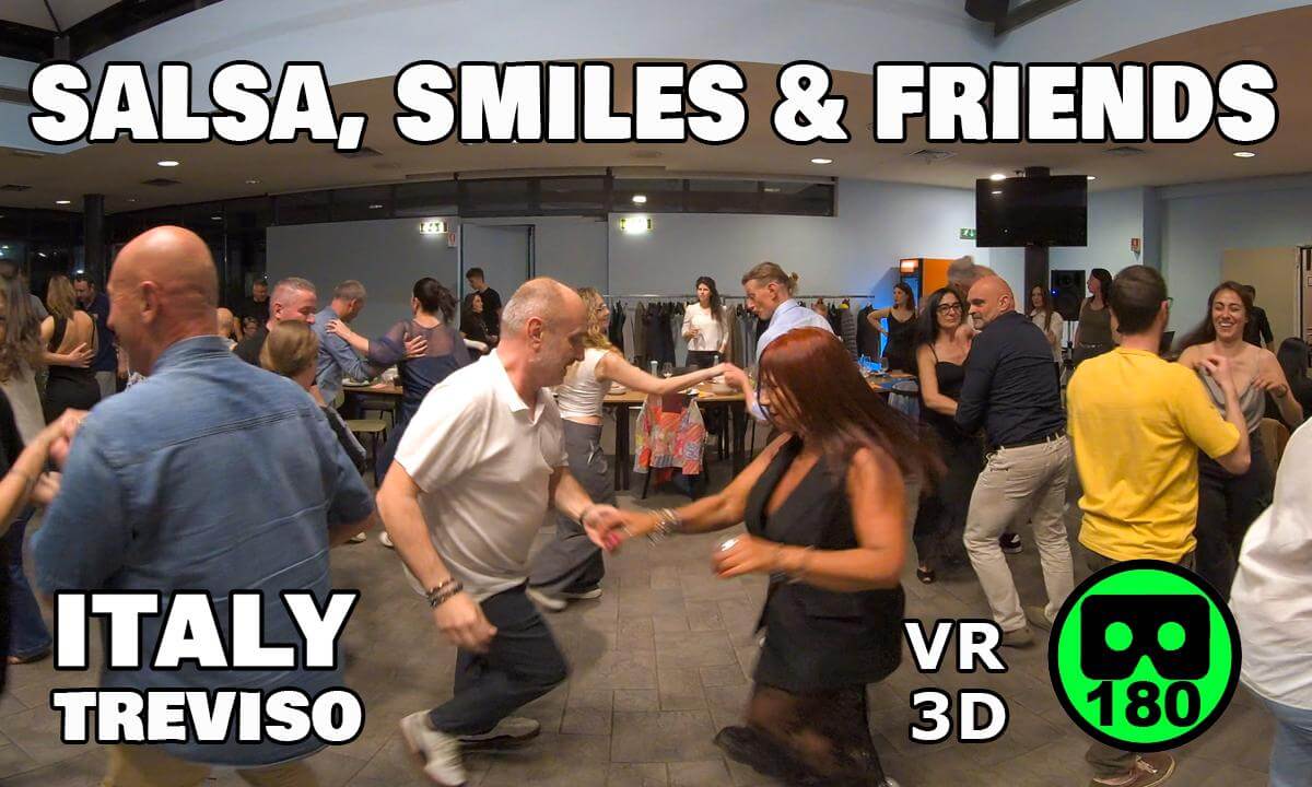 Salsa Night in Treviso, Italy – Dinner & Social Dance | 180° VR 3D 8K Experience 💃🕺 18/04/26