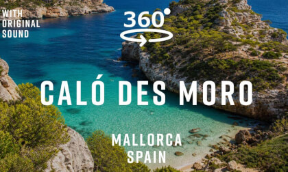 Caló des Moro – Mallorca, Spain 🇪🇸 | 360° Walking Tour | Original Sound
