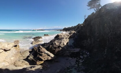 Beach walk, Blue Lagoon, Akamas Peninsula, Cyprus - 360° Insta360 X3