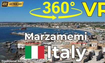 Marzamemi Italy 360° Drone Tour – Colorful Coastal Village in 4K VR