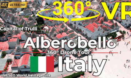Alberobello Italy 360° Drone Tour – Unique Trulli Houses in 4K VR