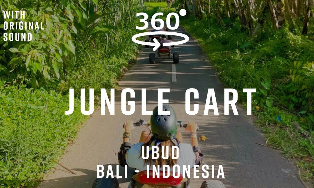 Jungle Cart – Ubud, Bali, Indonesia 🇮🇩 | 360° Ride Experience | Original Sound