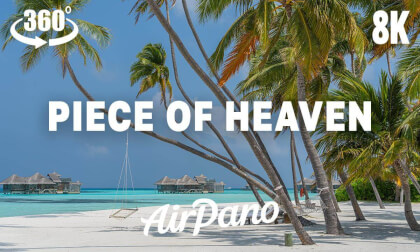 Maldives, Piece of Heaven. 8K aerial 360° video