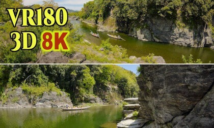 Nagatoro Gorge and traditional Japanese boat rafting in Saitama , JAPAN