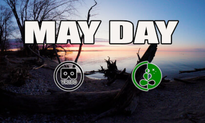 MAY DAY | Pre-Sunrise on the Shore of Lake Ontario | VR180 Nature Relaxation