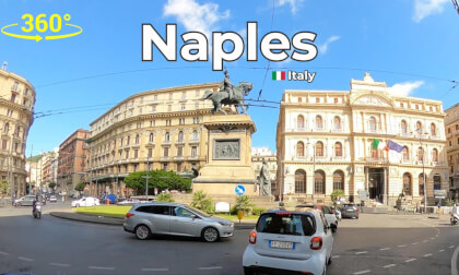 Naples Italy 360° Driving Tour – Busy City Streets in 4K VR