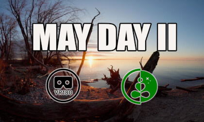 MAY DAY Part 2 | Sunrise on the Shore of Lake Ontario | VR180 Nature Relaxation