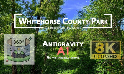 Relaxing Nature ASMR at Whitehorse County Park Oregon | 8K 360° Spatial Audio