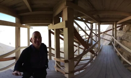 Outside the Bent Pyramid, Dahshur, Egypt - 360° Insta360 X3