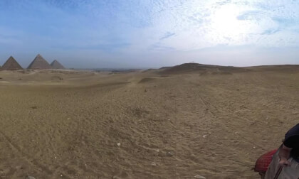 Camel ride (panorama views), Pyramids of Giza, Egypt - 360° Insta360 X3