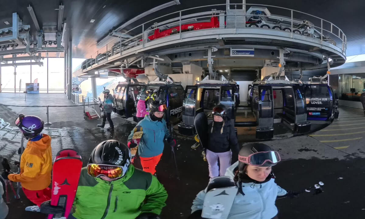 Gaislachkogel I + 2 Bergbahnen Sölden POV 360 Gaislachkoglbahn Bergstation II Gaislachkogel 1 Middle Station Gaislachkogel Mittelstation