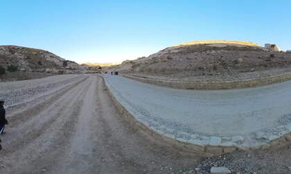 Horse ride from entrance, Petra, Jordan - 360° Insta360 X3