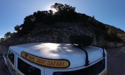 Jeep ride, Aphrodite's Trail, Akamas Peninsula, Cyprus - 360° Insta360 X3