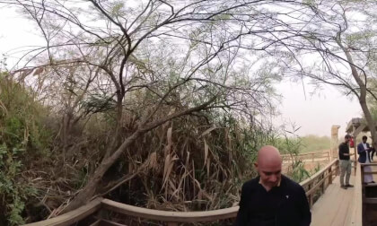 John the Baptist's baptismal spring, Juwafat al-Kafrayn, Jordan - 360° Insta360 X3