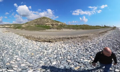 Kourion Beach walk, Kourion, Cyprus - 360° Insta360 X3
