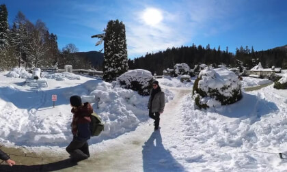 Outside Peleș Castle, Sinaia, Romania - 360° Insta360 X3