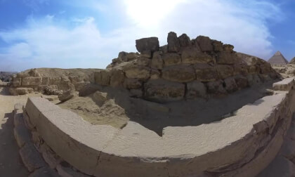 Outside the Mars Ankh Tomb, Giza, Egypt - 360° Insta360 X3